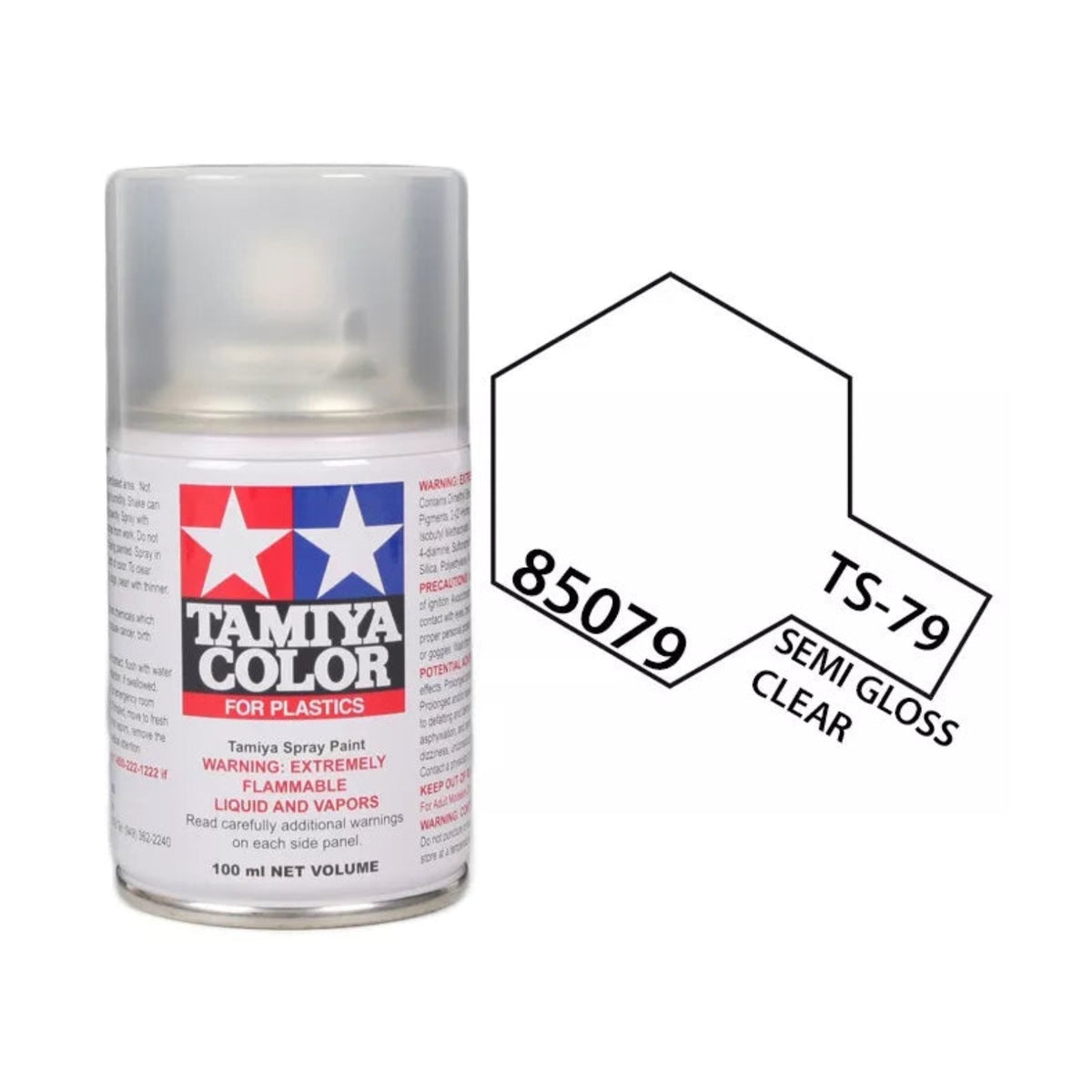 Tamiya TS-79 Semi Gloss Clear Lacquer Spray Paint, 100ml product photo