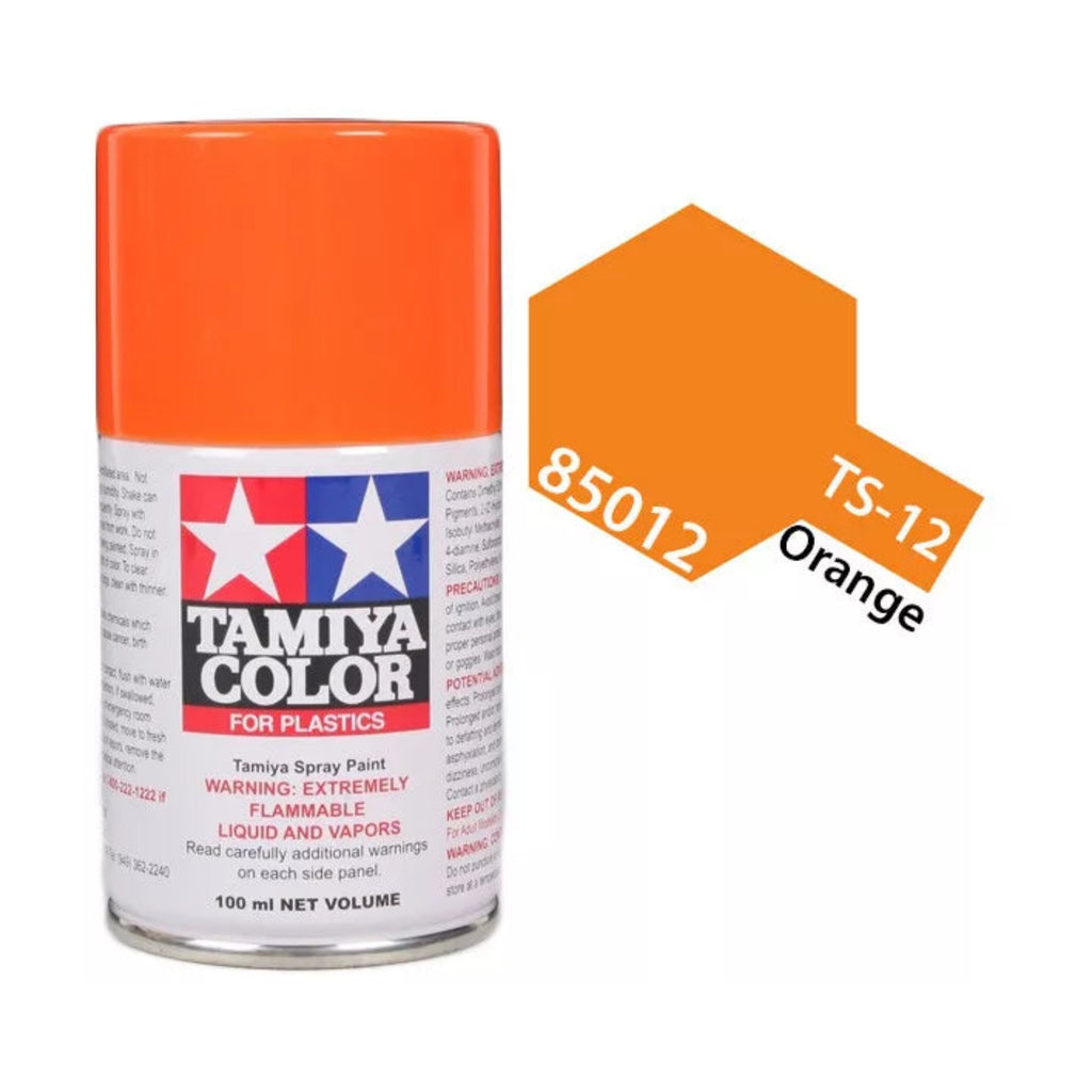 Tamiya TS-12 Orange Lacquer Spray Paint, 100ml product photo