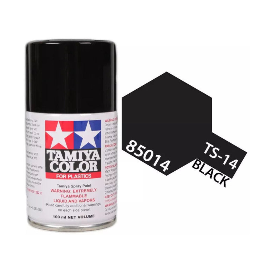 Tamiya TS-14 Black Lacquer Spray Paint, 100ml product photo