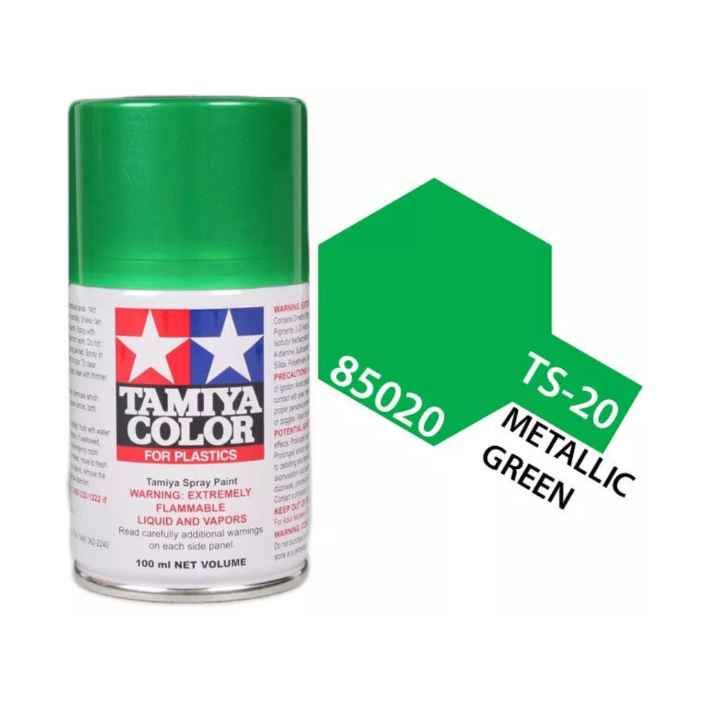 Tamiya TS-20 Metal Green Lacquer Spray Paint, 100ml product photo