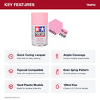 Tamiya TS-25 Pink Lacquer Spray Paint, 100ml key features