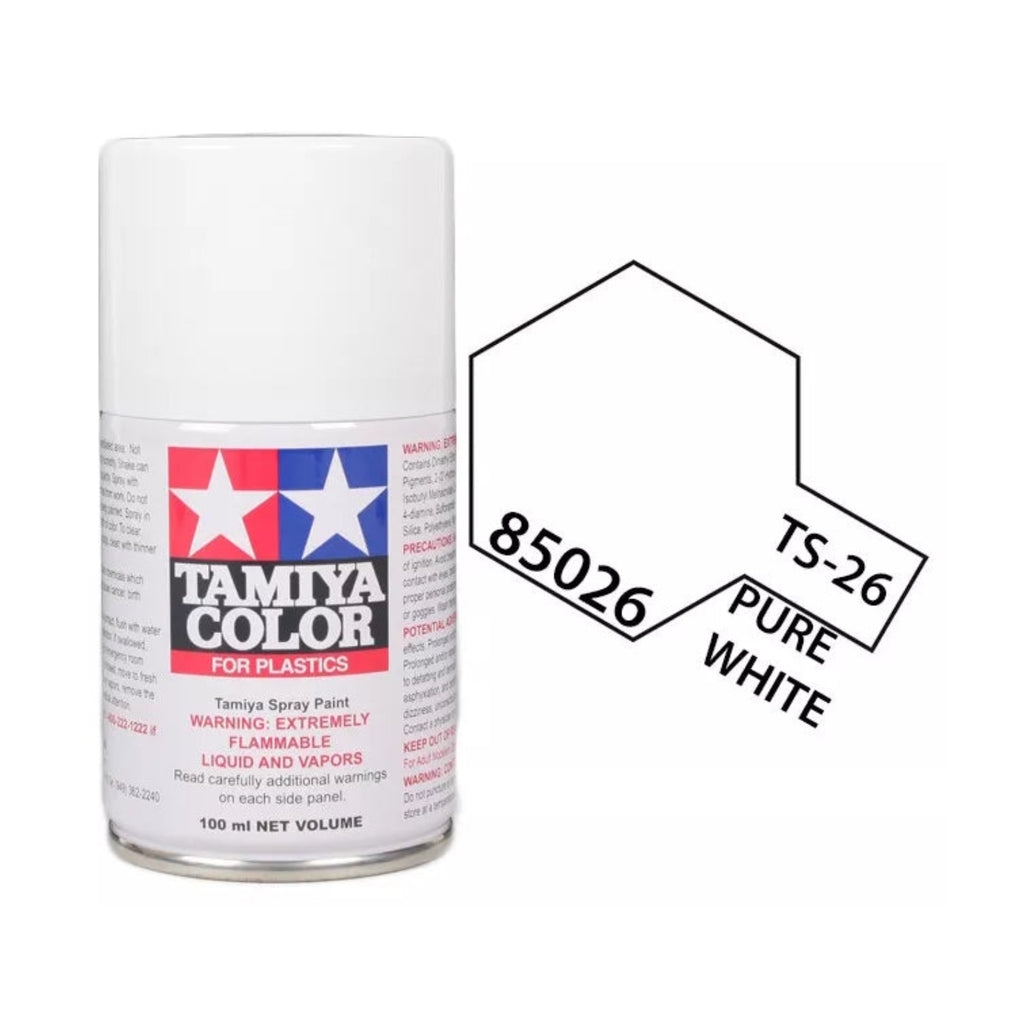 Tamiya TS-26 Pure White Lacquer Spray Paint, 100ml product photo