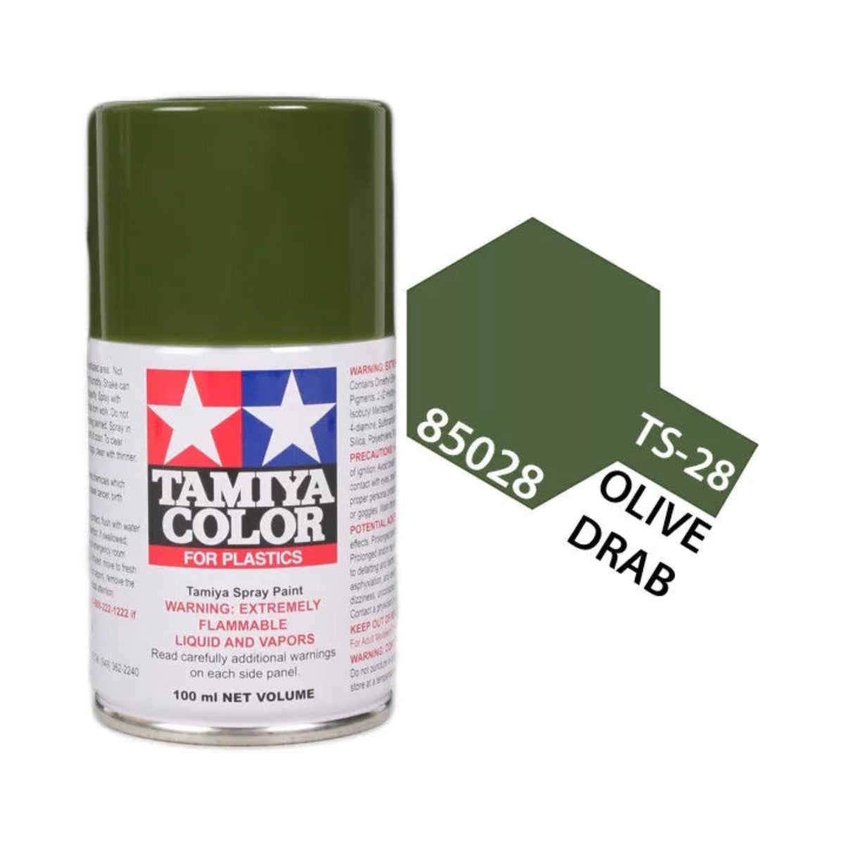 Tamiya TS-28 Olive Drab Lacquer Spray Paint, 100ml product photo