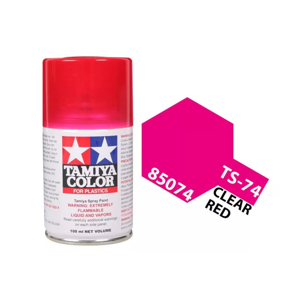 Tamiya TS-74 Clear Red Lacquer Spray Paint, 100ml product photo