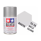 Tamiya TS-76 Mica Silver Lacquer Spray Paint, 100ml product photo