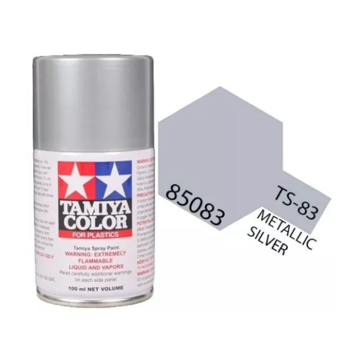Tamiya TS-83 Metallic Silver Lacquer Spray Paint, 100ml product photo