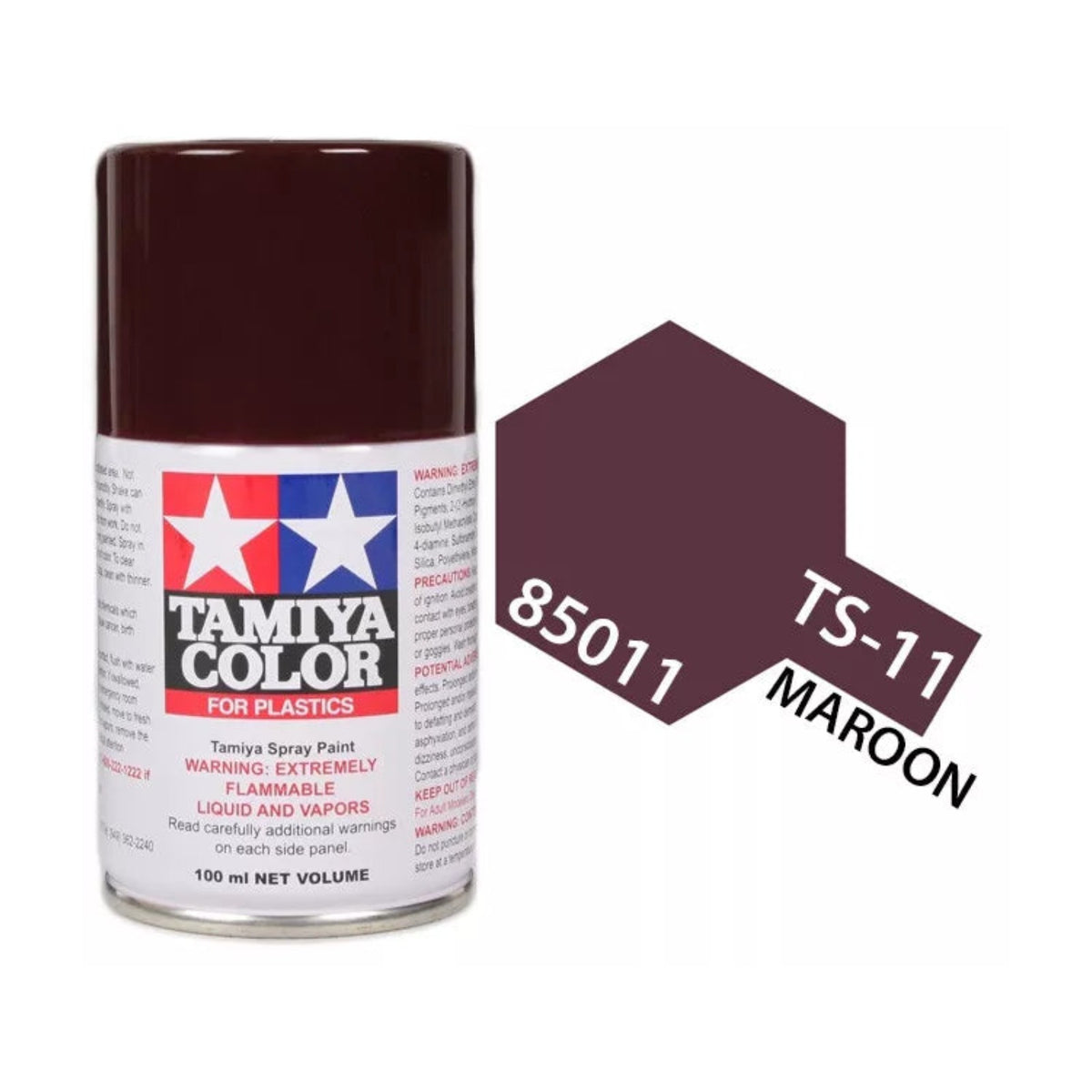 Tamiya TS-11 Maroon Lacquer Spray Paint, 100ml product photo