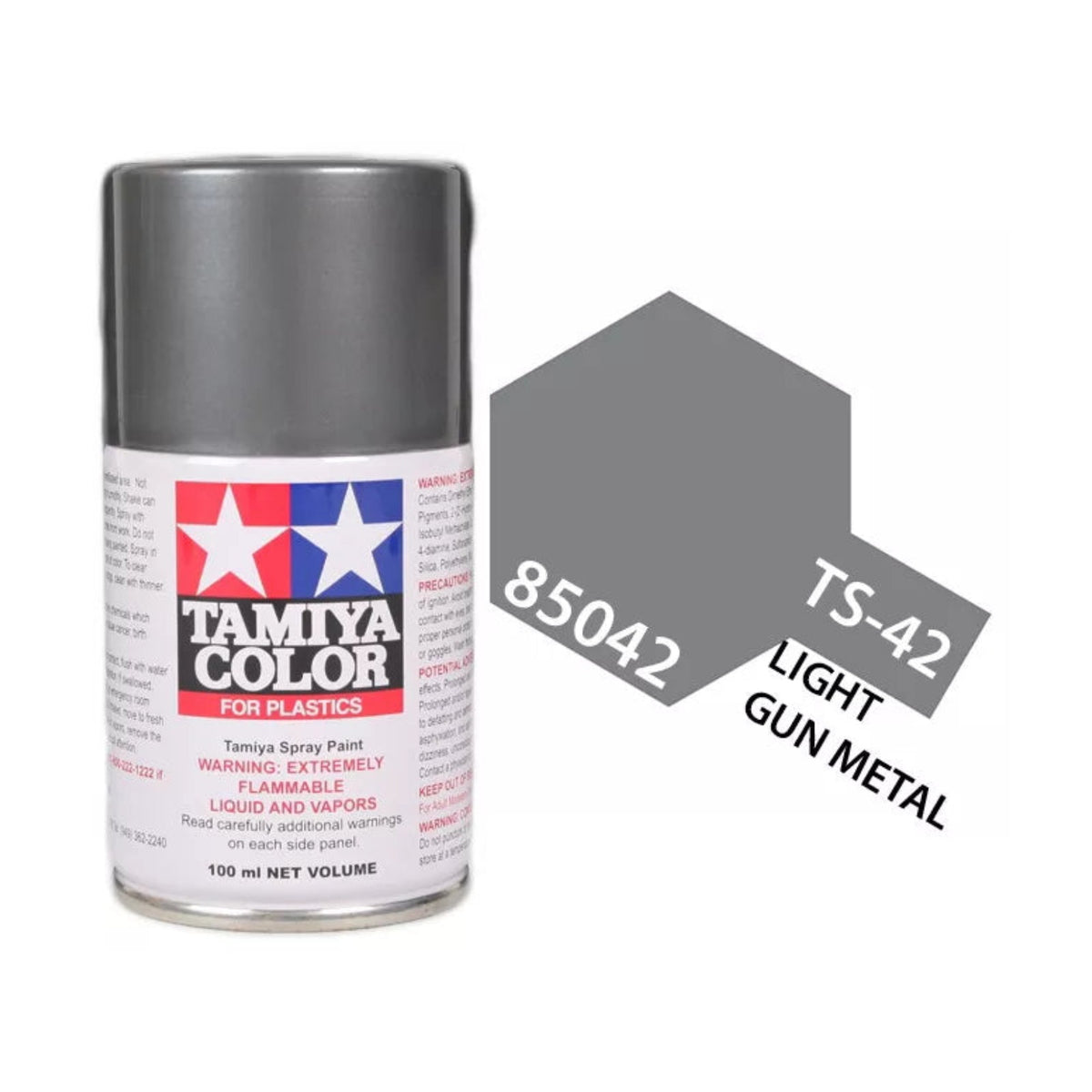 Tamiya TS-42 Light Gun Metal Lacquer Spray Paint, 100ml product photo