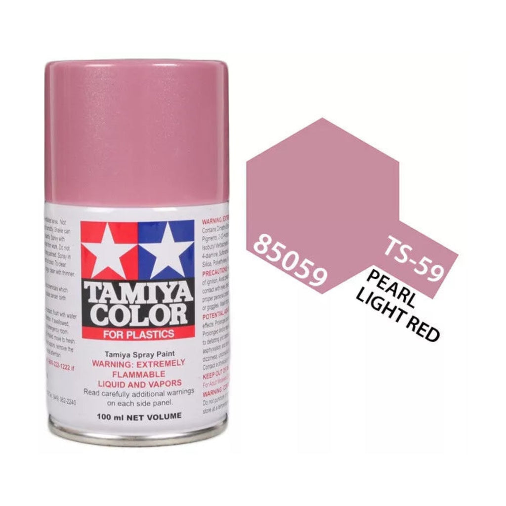 Tamiya TS-59 Light Pearl Red Lacquer Spray Paint, 100ml product photo