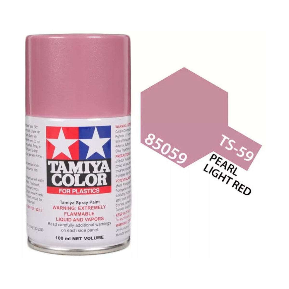 Tamiya TS-59 Light Pearl Red Lacquer Spray Paint, 100ml product photo