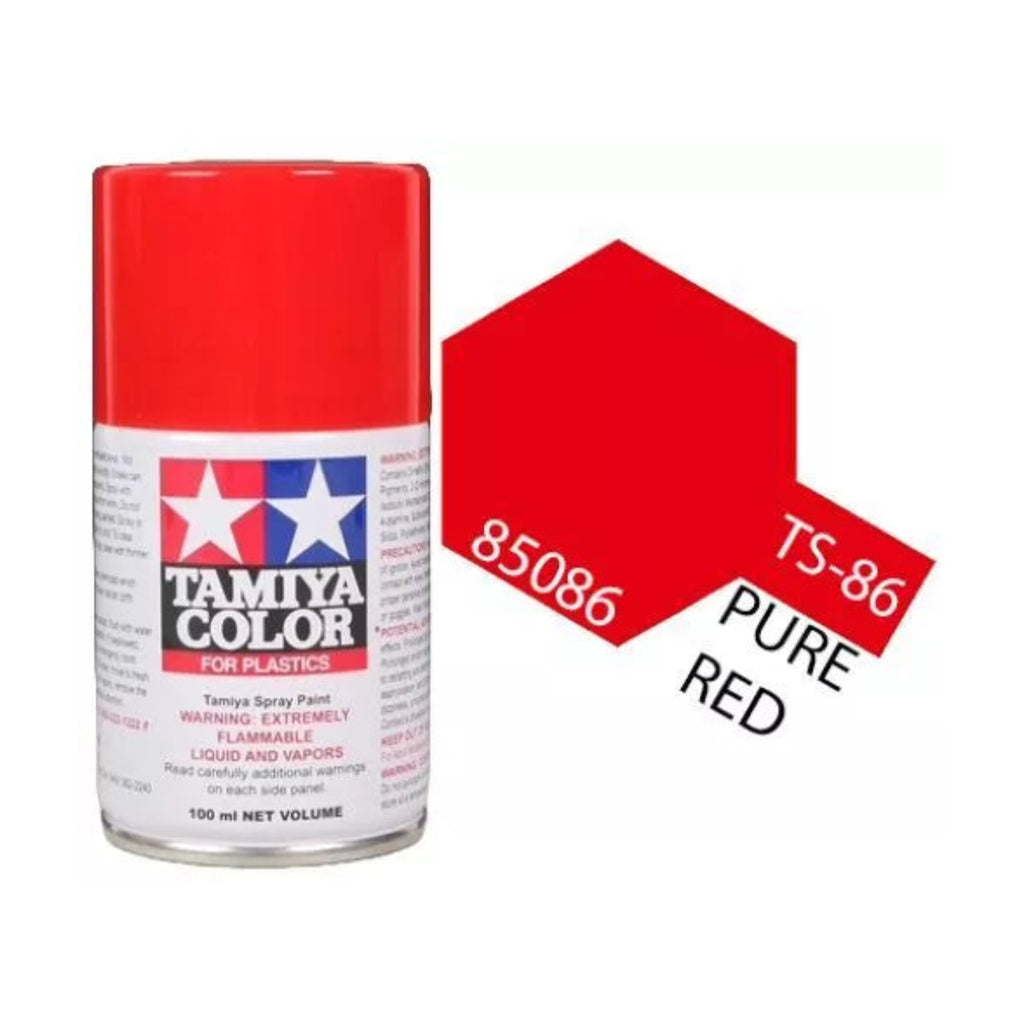 Tamiya TS-86 Brilliant Red Lacquer Spray Paint, 100ml product photo