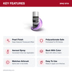 Spaz Stix Amethyst Purple Pearl Aerosol Paint, 3.5oz key features