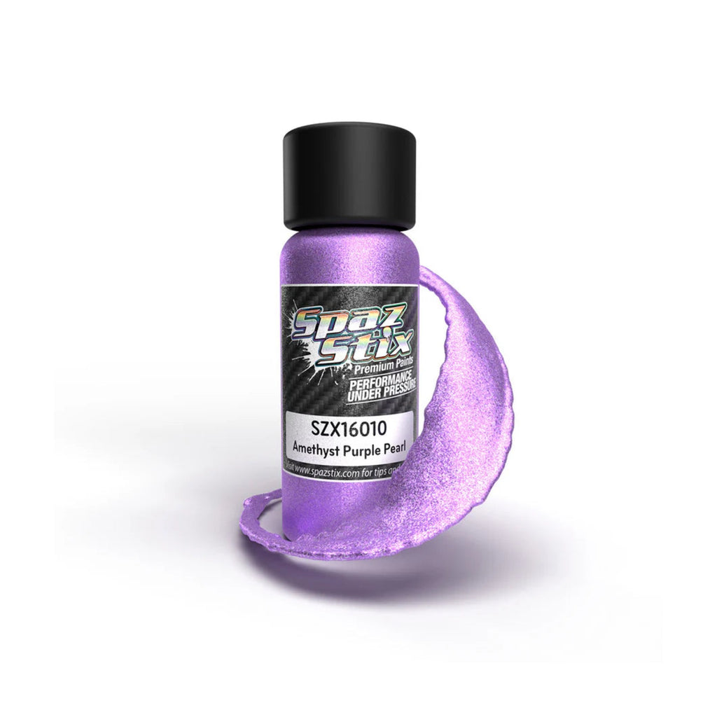 Spaz Stix Amethyst Purple Pearl Airbrush Ready Paint, 2oz product photo