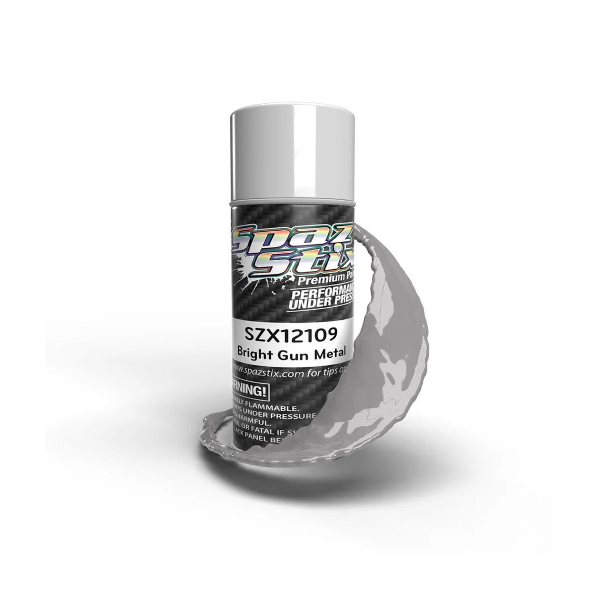 Spaz Stix Bright Gunmetal Aerosol Paint, 3.5oz product photo