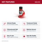 Spaz Stix Candy Apple Red Airbrush Ready Paint, 2oz key features