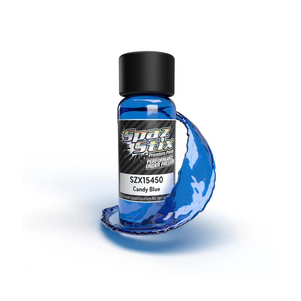 Spaz Stix Candy Blue Airbrush Ready Paint, 2oz product photo