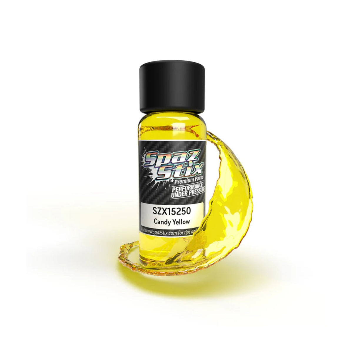Spaz Stix Candy Yellow Airbrush Ready Paint, 2oz product photo
