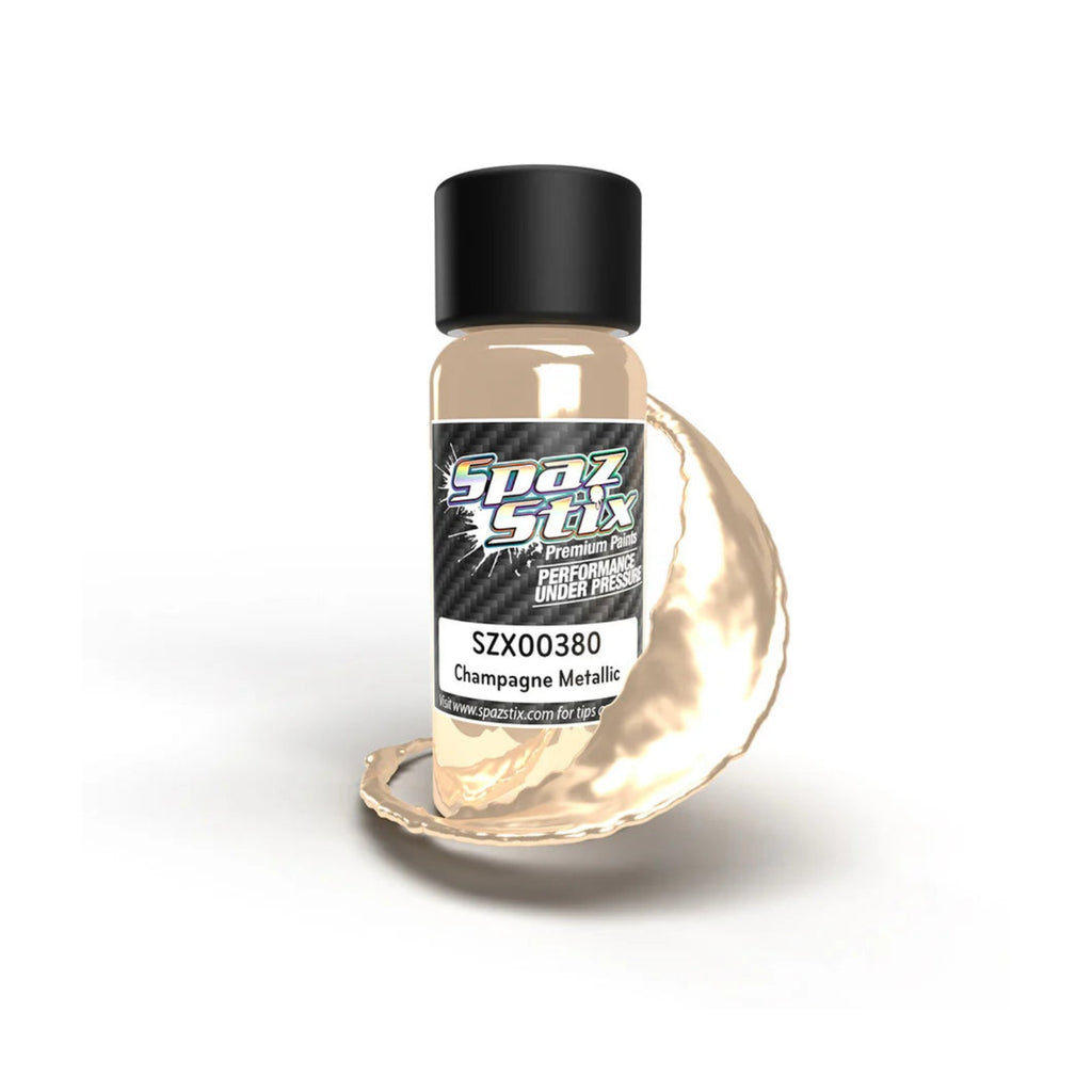 Spaz Stix Champagne Metallic Airbrush Ready Paint, 2oz product photo