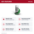 Spaz Stix Clover Green Metallic Aerosol Paint, 3.5oz key features