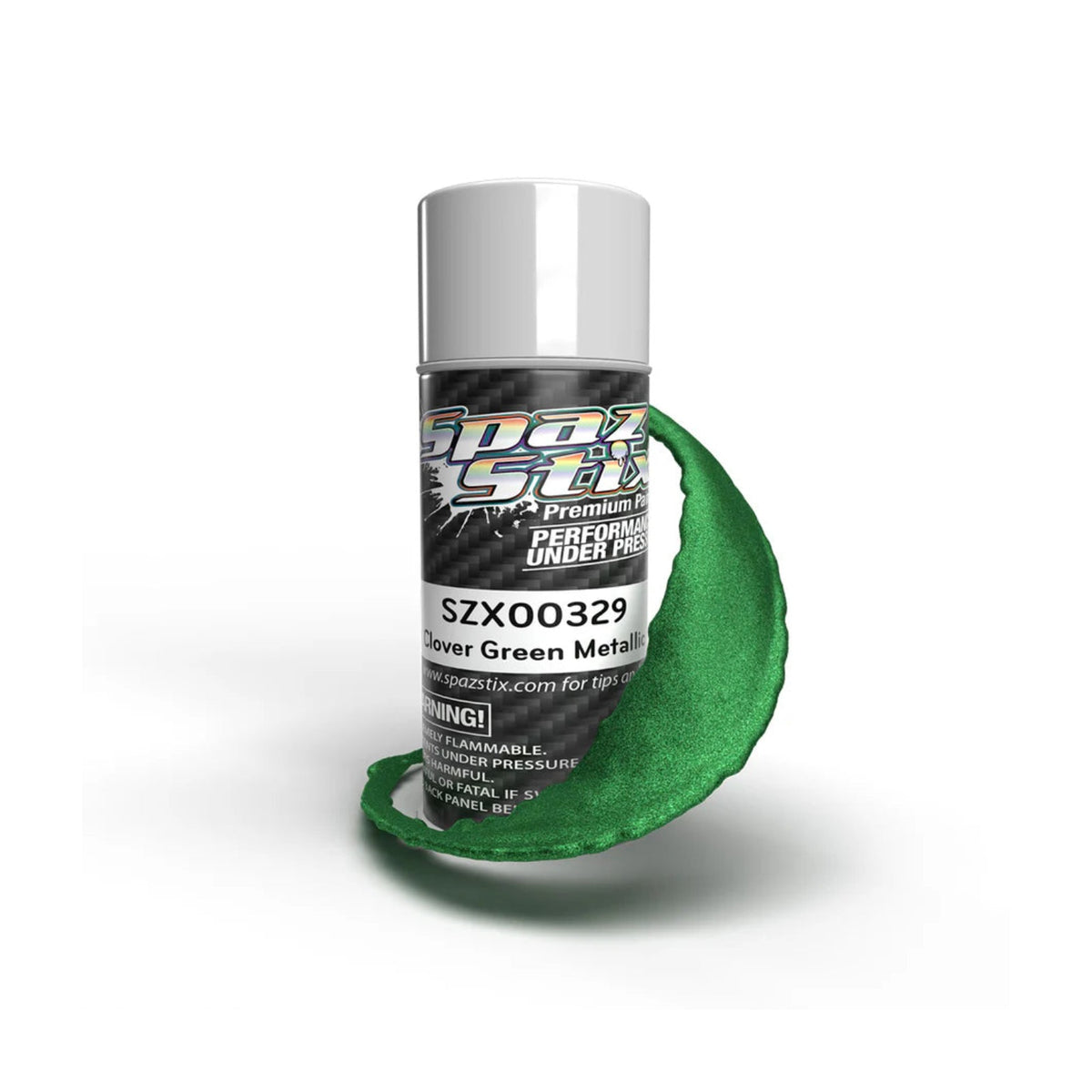 Spaz Stix Clover Green Metallic Aerosol Paint, 3.5oz product photo