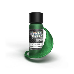 Spaz Stix Clover Green Metallic Airbrush Ready Paint, 2oz (SZX00320)