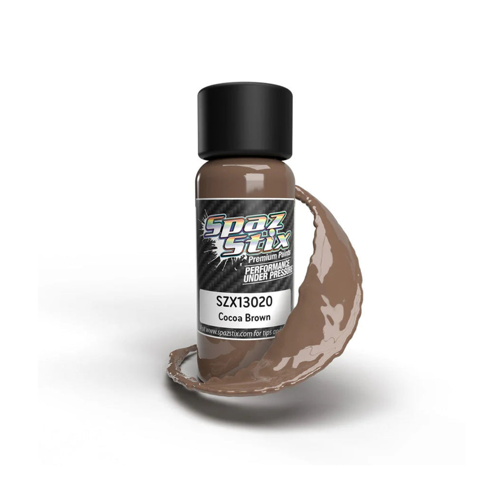 Spaz Stix Cocoa Brown Airbrush Ready Paint, 2oz product photo