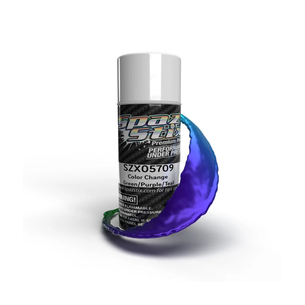 Spaz Stix Color Change Green/Purple/Teal Aerosol Paint, 3.5oz product photo
