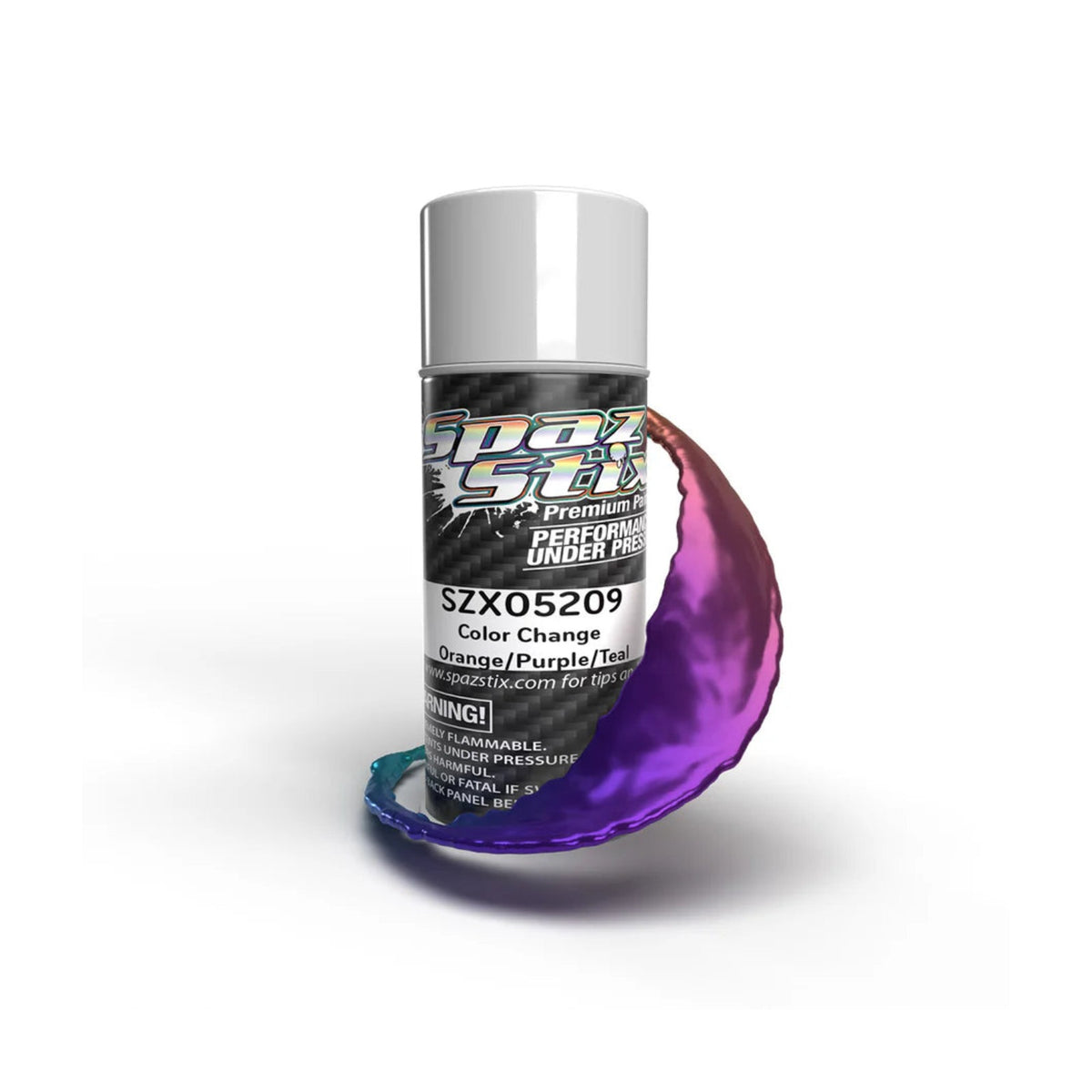 Spaz Stix Color Change Orange/Purple/Teal Aerosol Paint, 3.5oz product photo