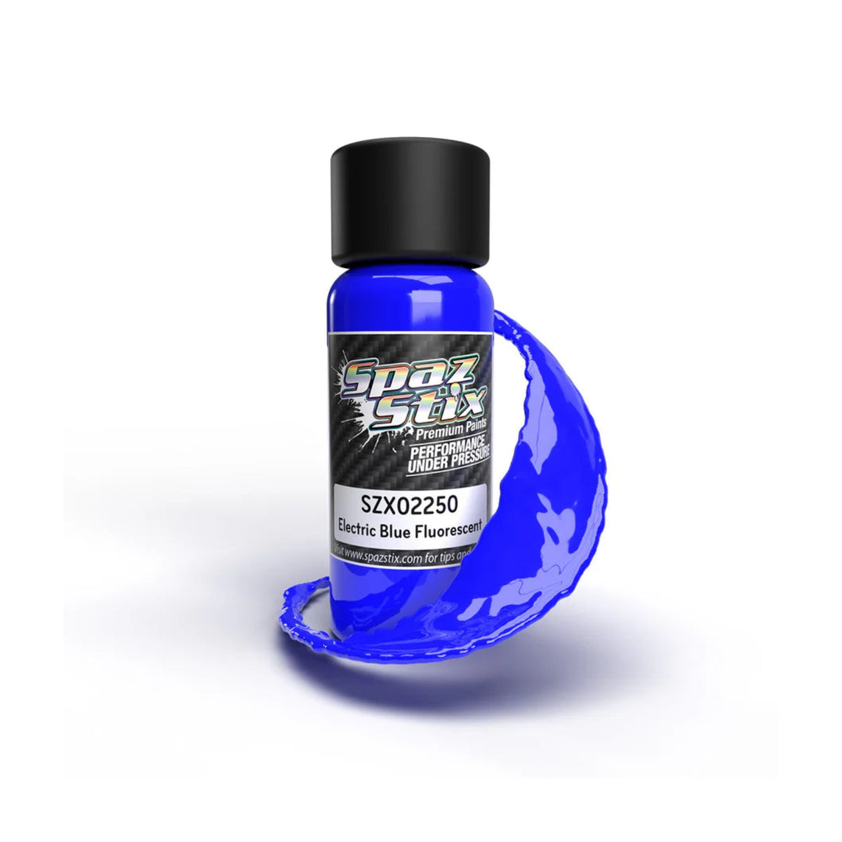 Spaz Stix Electric Blue Fluorescent Airbrush Ready Paint, 2oz product photo