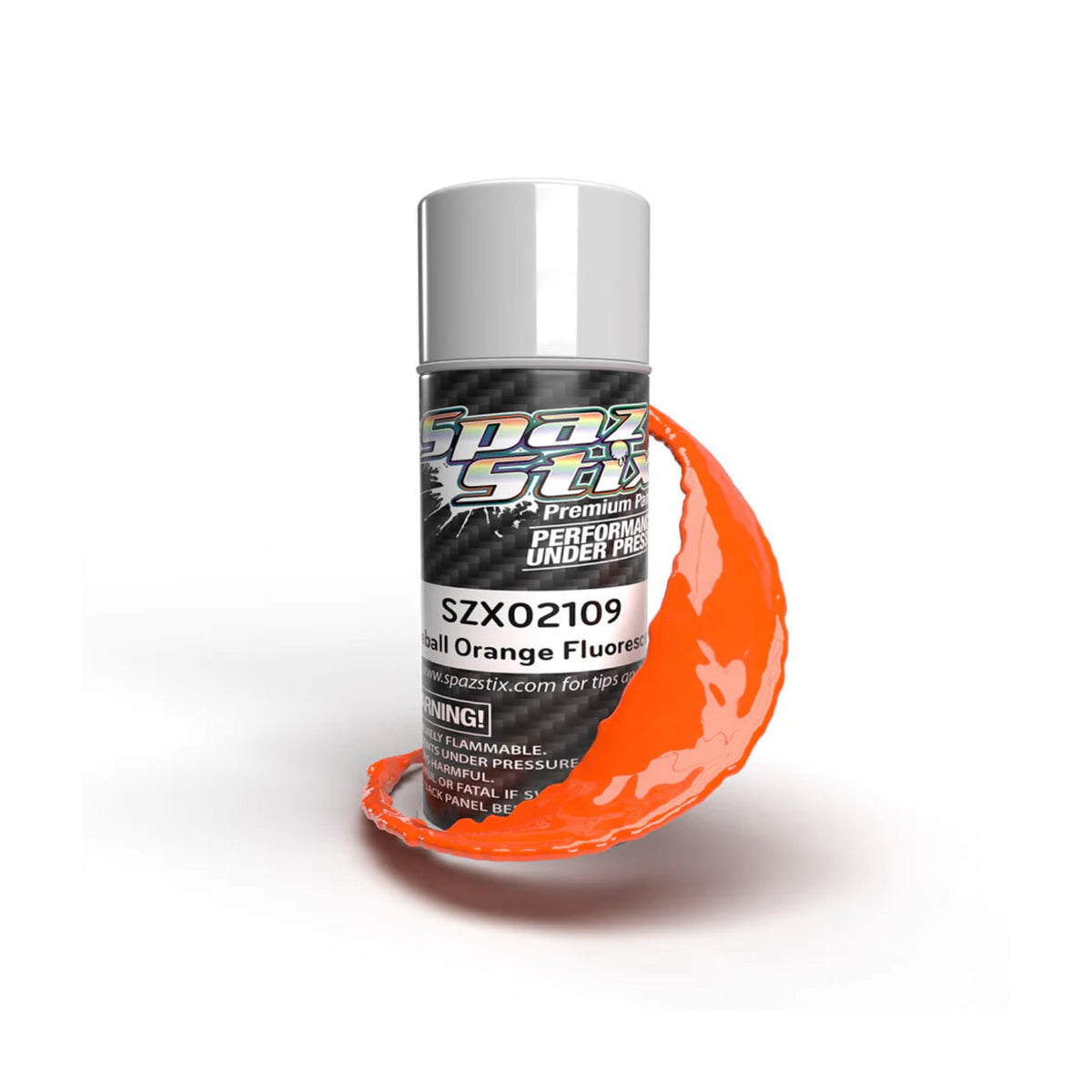 Spaz Stix Fireball Orange Fluorescent Aerosol Paint, 3.5oz product photo