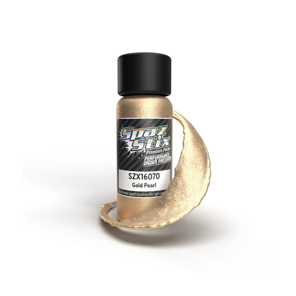 Spaz Stix Gold Pearl Airbrush Ready Paint, 2oz product photo