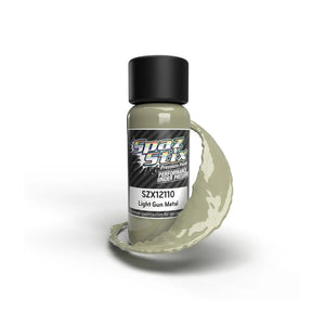 Spaz Stix Light Gunmetal Airbrush Ready Paint, 2oz (SZX12110)