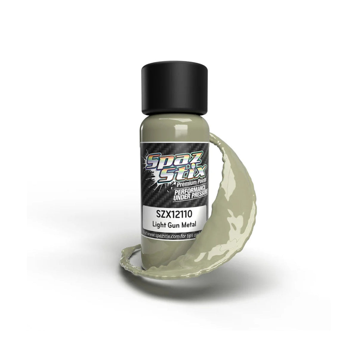 Spaz Stix Light Gunmetal Airbrush Ready Paint, 2oz product photo