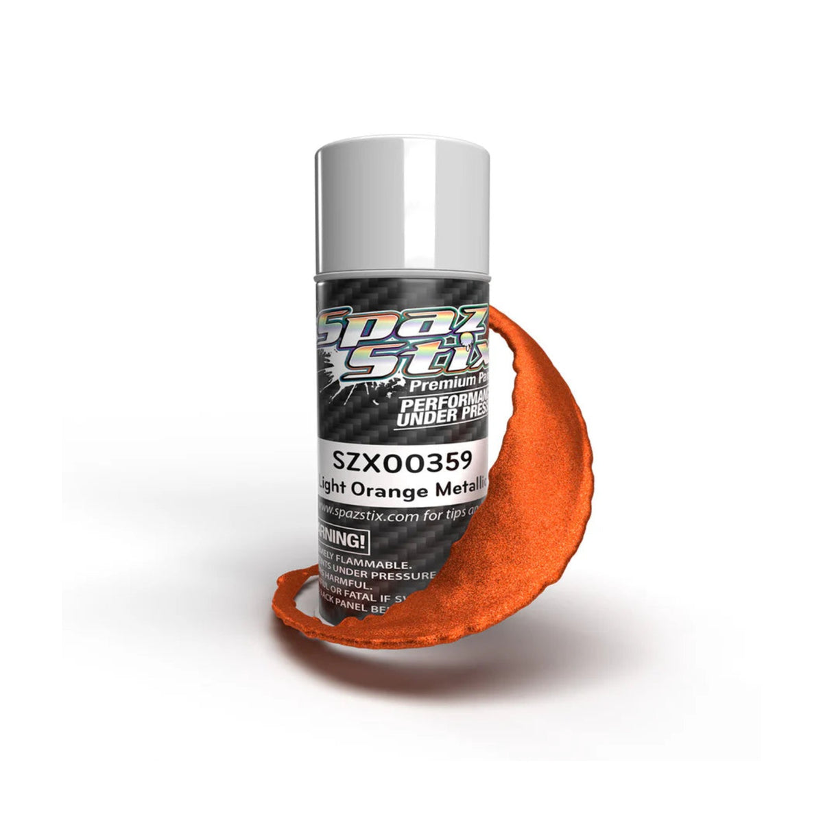 Spaz Stix Light Orange Metallic Aerosol Paint, 3.5oz product photo