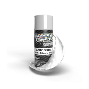 Spaz Stix Metallic Silver/Candy Backer Aerosol Paint, 3.5oz (SZX00309)