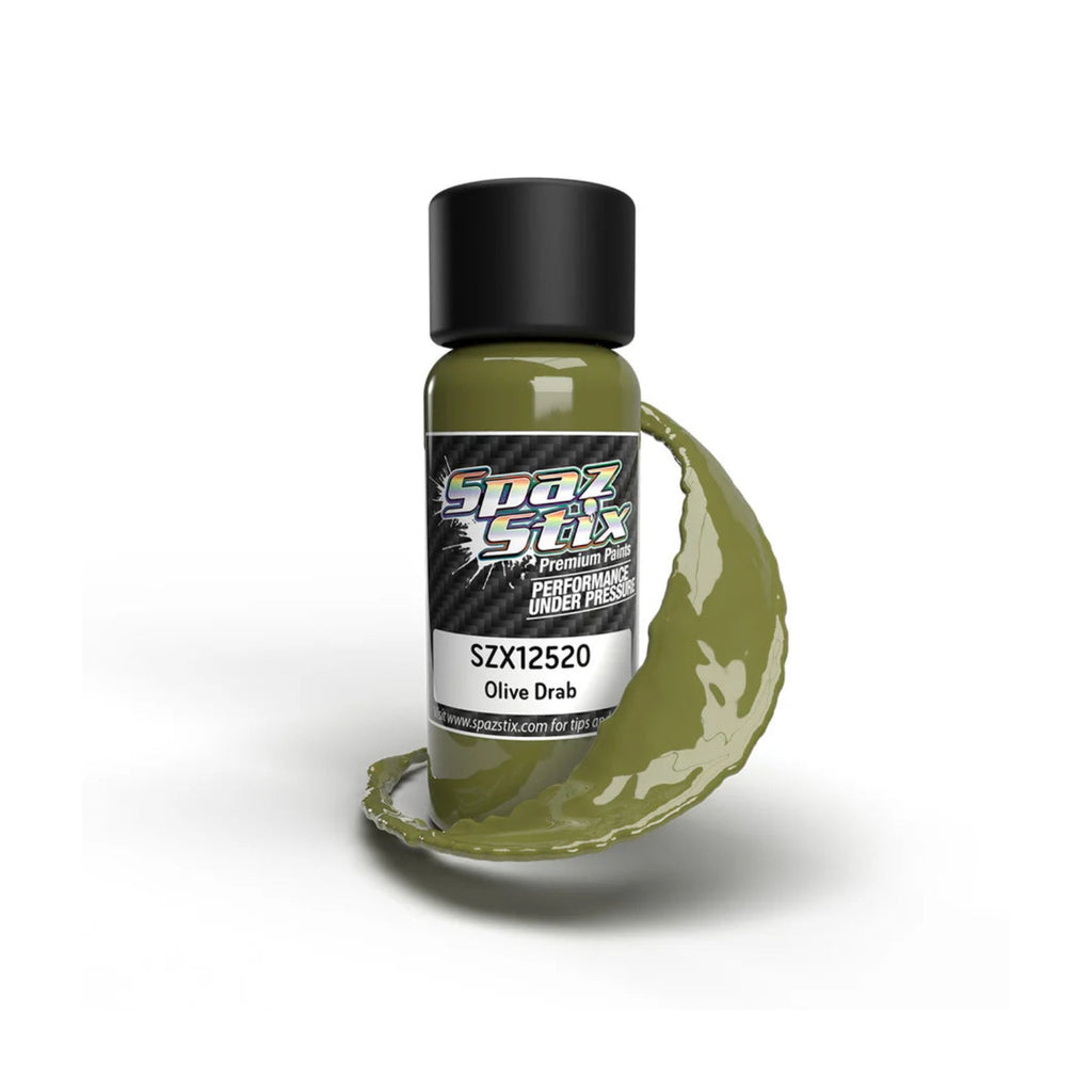 Spaz Stix Olive Drab Airbrush Ready Paint, 2oz product photo