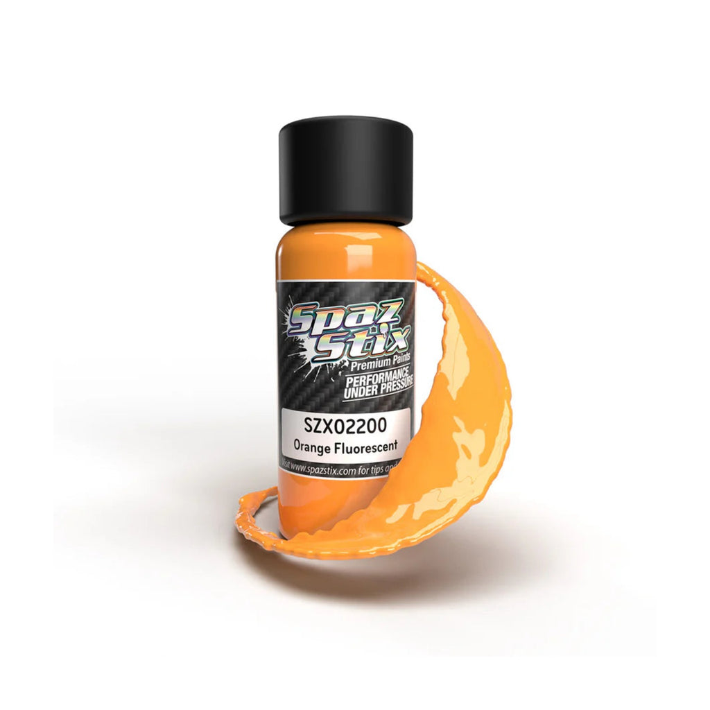 Spaz Stix Orange Fluorescent Airbrush Ready Paint, 2oz product photo