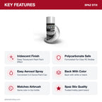 Spaz Stix Silver Pearl Aerosol Paint, 3.5oz key features