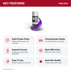 Spaz Stix Solid Purple Aerosol Paint, 3.5oz key features