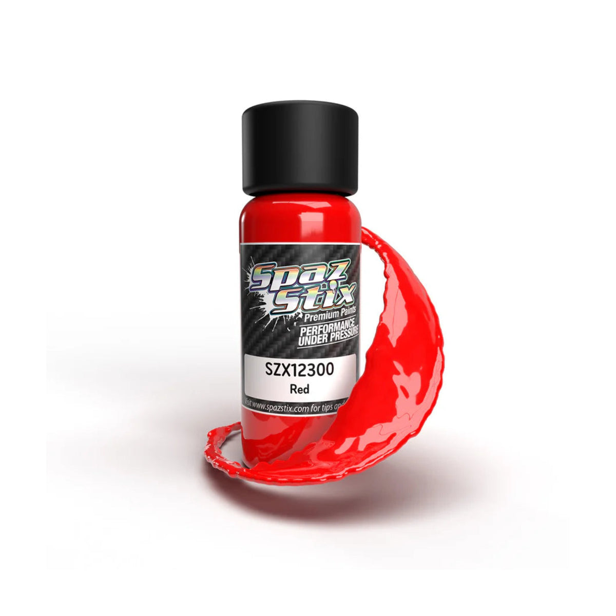 Spaz Stix Solid Red Airbrush Ready Paint, 2oz product photo