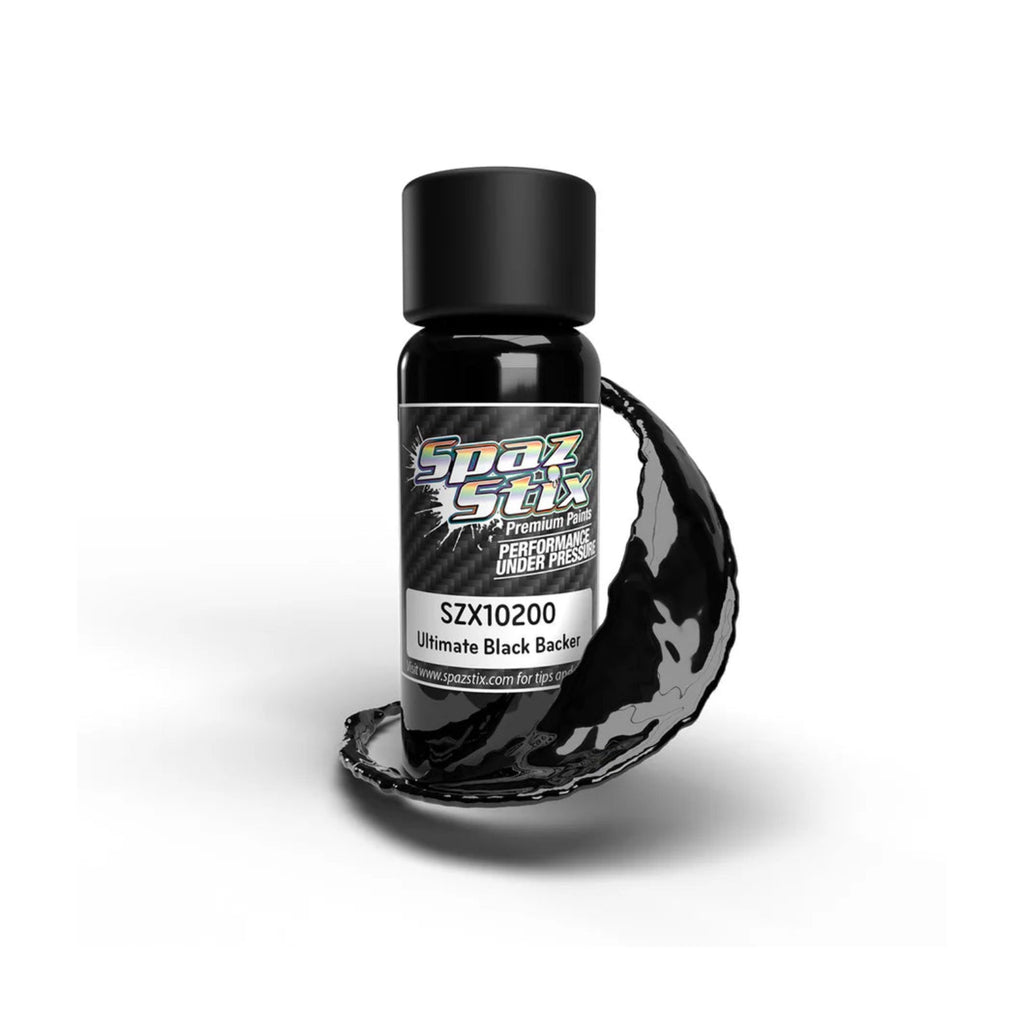 Spaz Stix Ultimate Black Backer for Mirror Chrome Airbrush Ready Paint, 2oz product photo