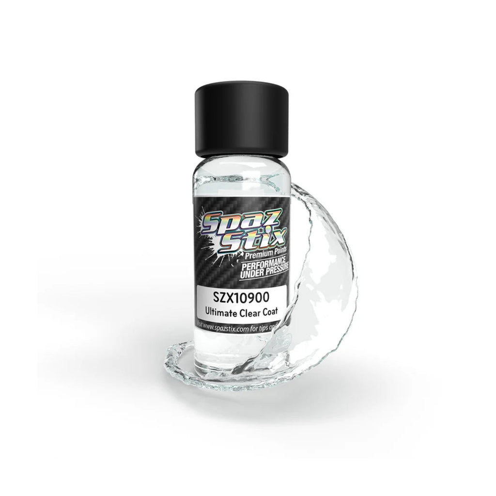 Spaz Stix Ultimate Clear Coat for Mirror Chrome Airbrush Ready Paint, 2oz product photo