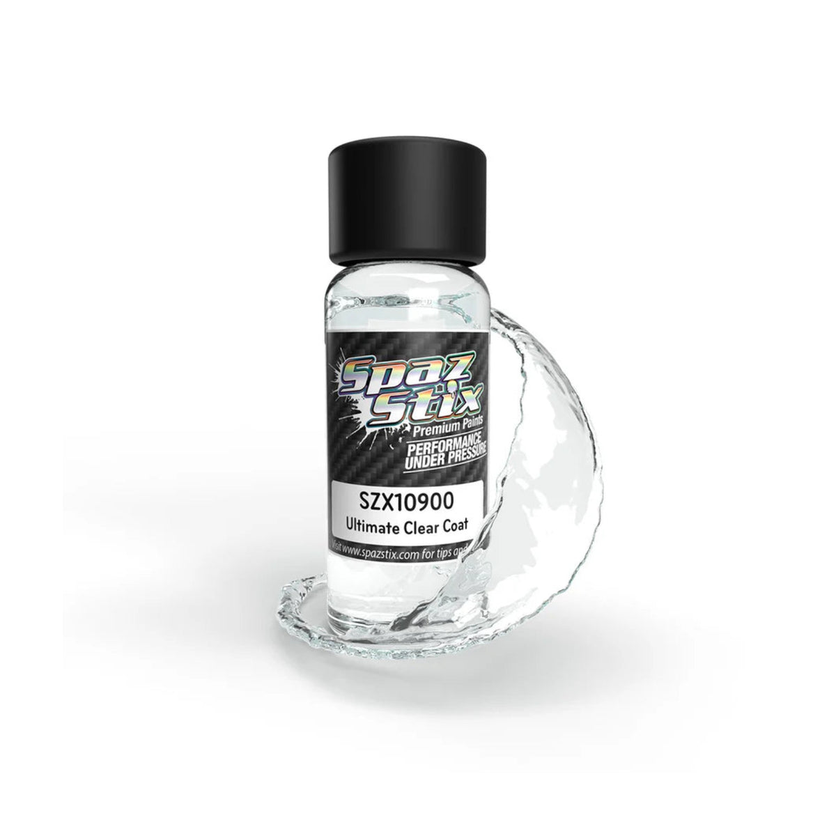 Spaz Stix Ultimate Clear Coat for Mirror Chrome Airbrush Ready Paint, 2oz product photo