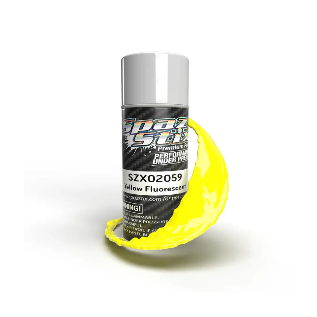 Spaz Stix Yellow Fluorescent Aerosol Paint, 3.5oz product photo