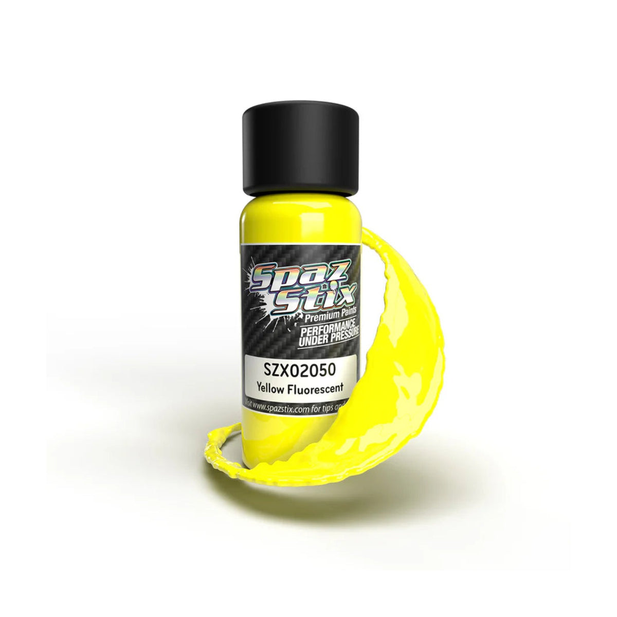 Spaz Stix Yellow Fluorescent Airbrush Ready Paint, 2oz product photo