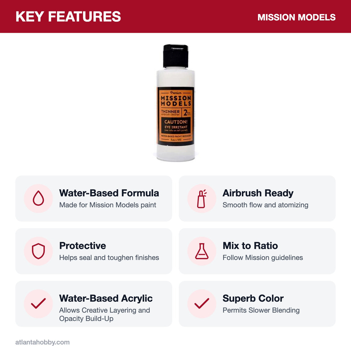 Mission Models Thinner Reducer, 2oz key features