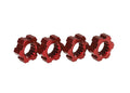 Traxxas 24 mm Red Aluminum Splined Hex Wheel Hubs 7756R, set of four hubs