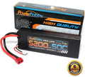 Power Hobby 2S 7.4V 5200mAh 50C LiPo battery with T-Plug, PHB2S520050CDNS