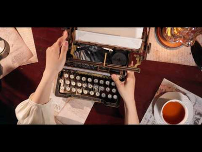 Mechanical Typewriter Wooden 3D Puzzle, Classic Version