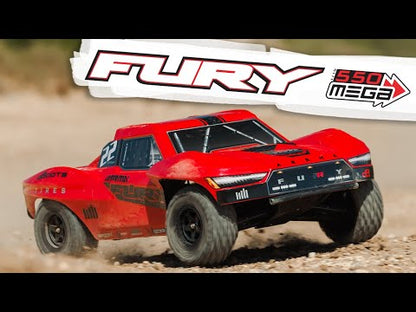 1/10 FURY 2wd w/battery & charger Red: ARA3221ST1